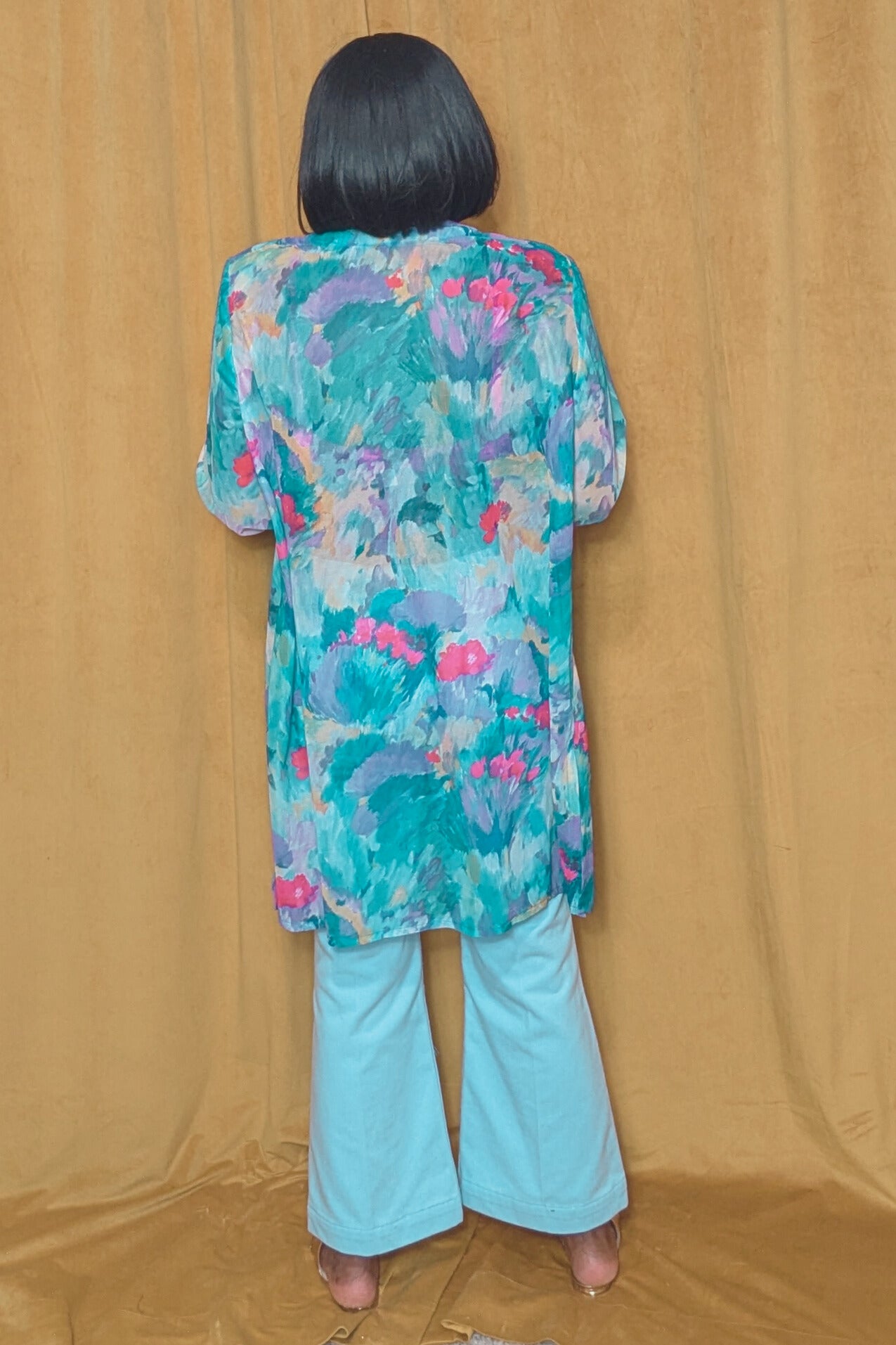 Abstract Behavior Sheer Cardigan