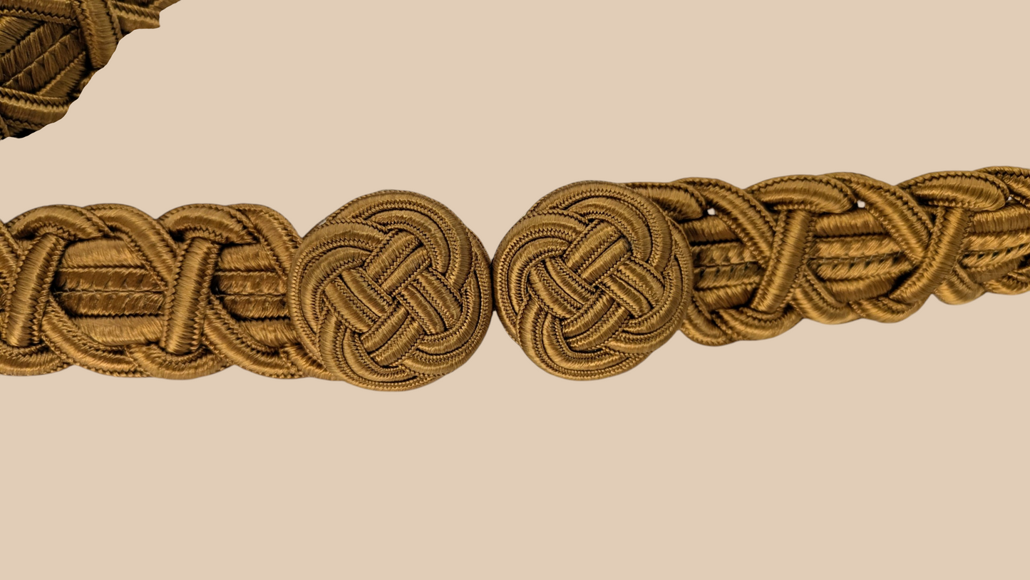 80s Bronze Woven Interlocked Belt