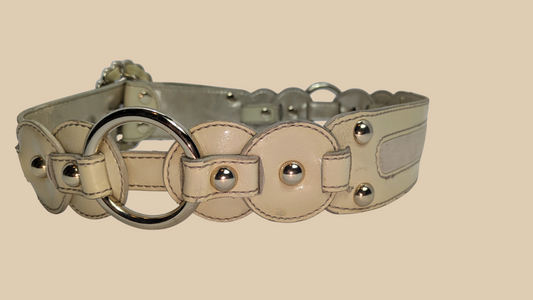 Y2K KATHY Van Zeeland Wide Patent Leather Belt