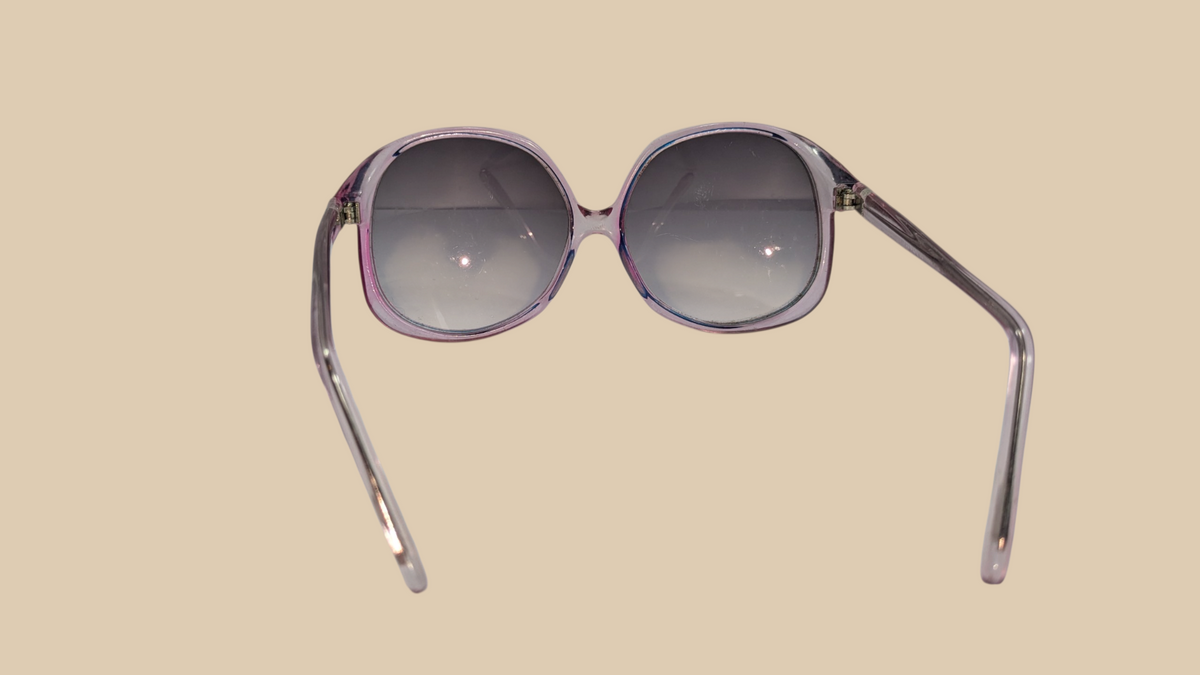 80s Oversized Purple Framed Sunglasses