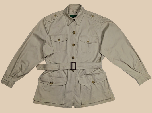 80s George Stafford & Sons Khaki Safari Jacket