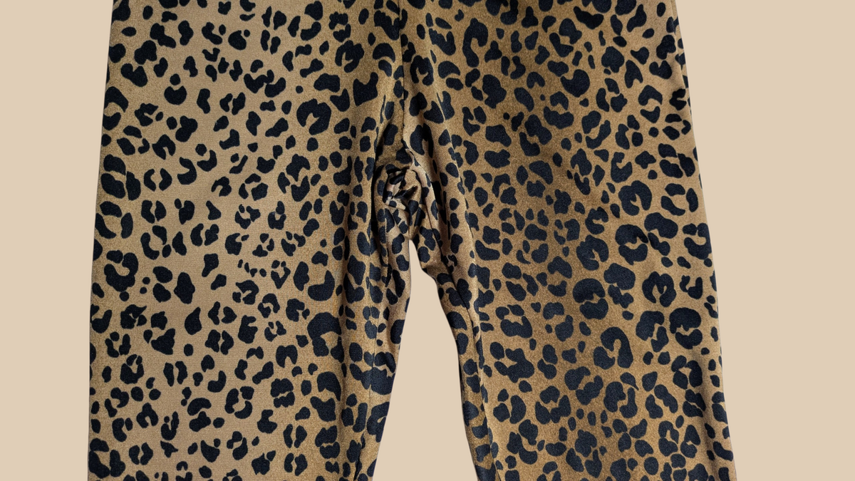 80s Leopard Catsuit wit Stirrups