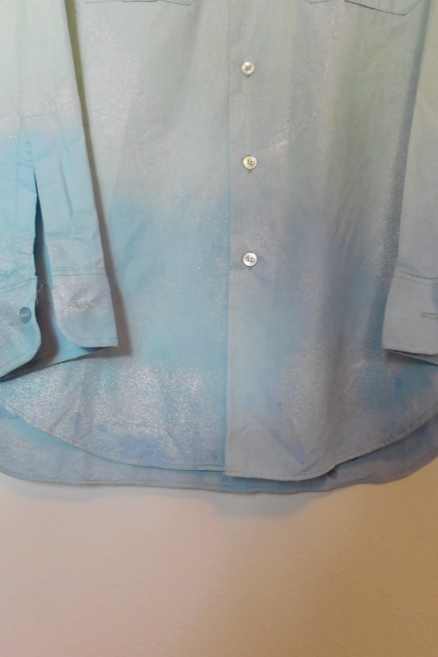 SOLDIER OF FORCE Voice Of An Angel Ombre Button Up Top