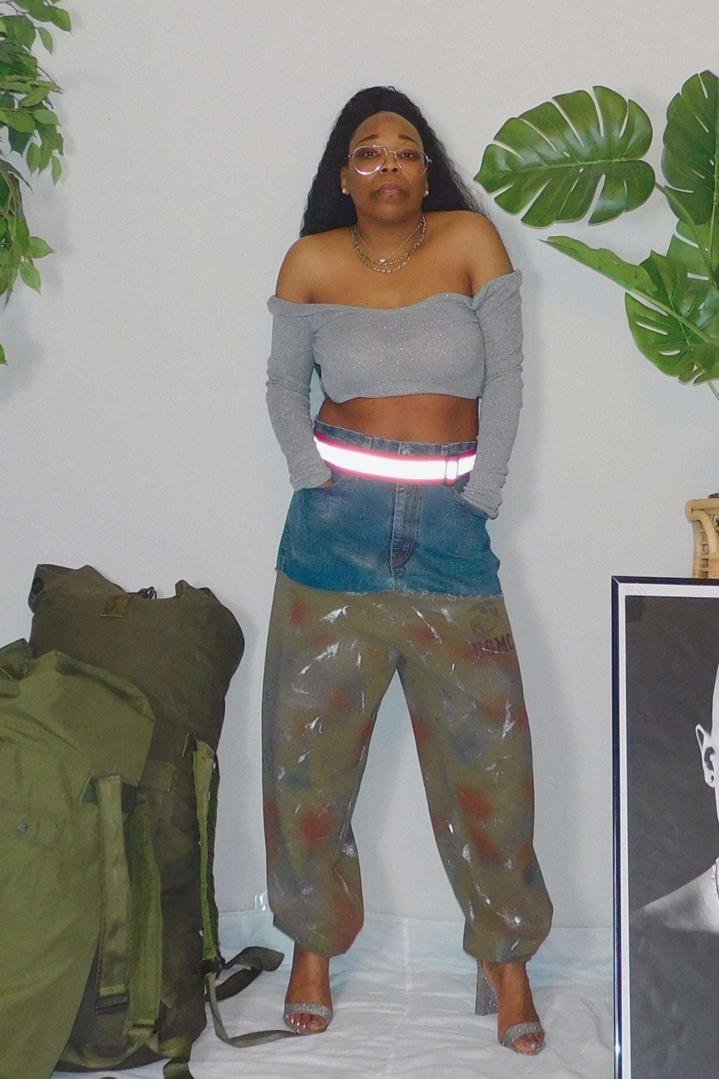 SOLDIER OF FORCE Rotten To The Core! Denim Sweatpants