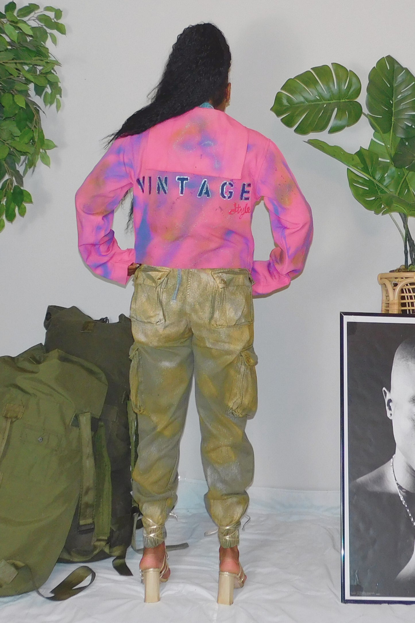 SOLDIER OF FORCE We Ready! Metallic Cargo Pant
