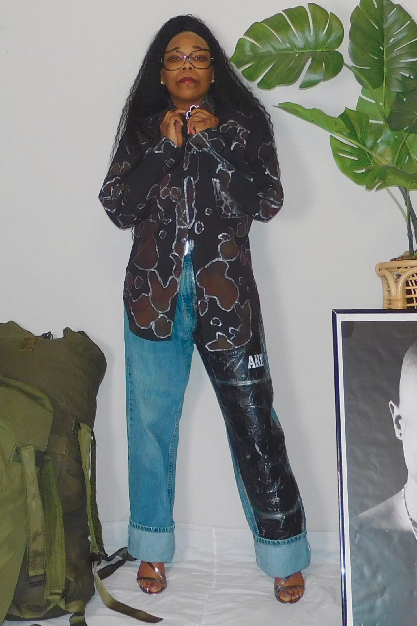 SOLDIER OF FORCE My Camo Shining! Button Up Top