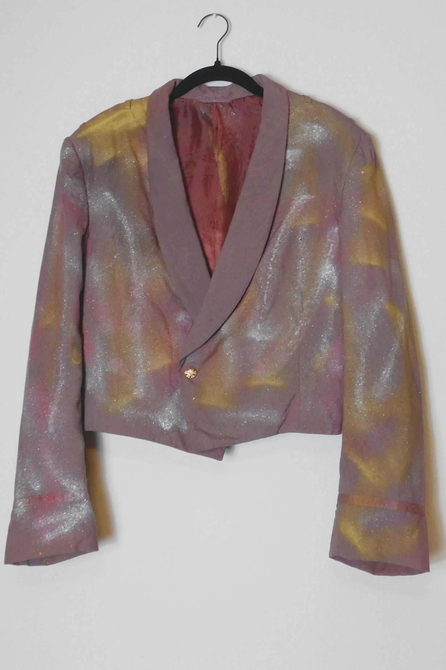 SOLDIER OF FORCE Top Tier Here! Cropped Tuxedo Blazer