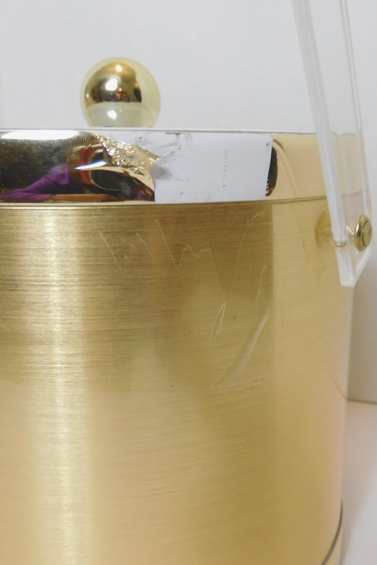 Vintage 80s Gold Ice Bucket