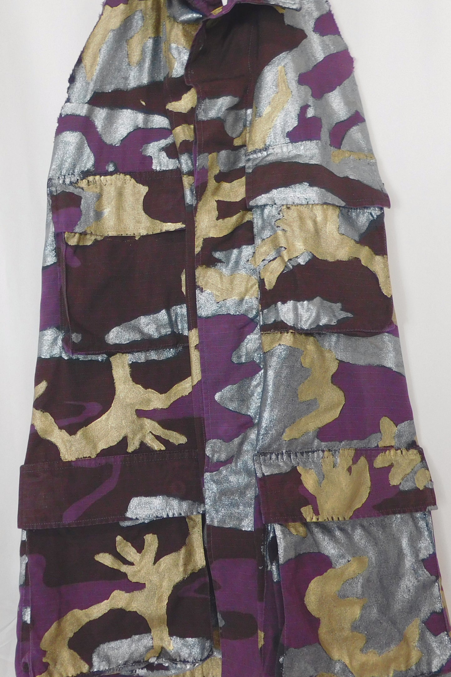 SOLDIER OF FORCE She Fancy Camo Metallic Halter Top
