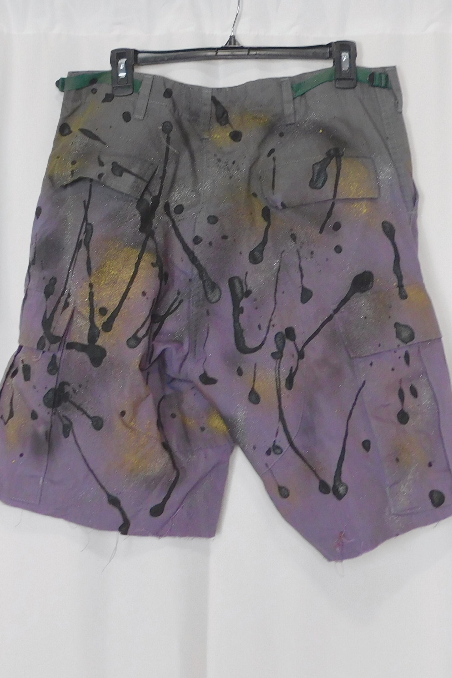 SOLDIER OF FORCE Get It Out The Paint Splattered Cargo Short