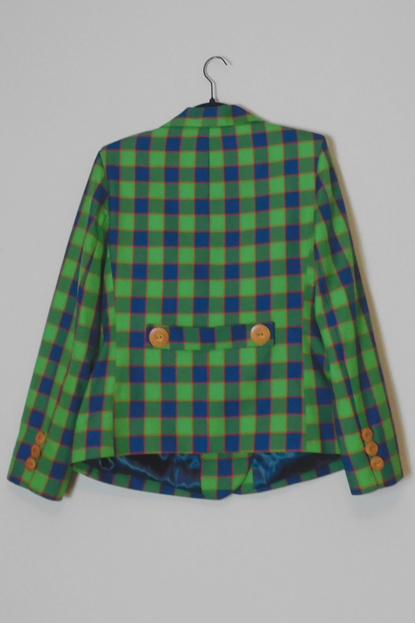 All Plaided Up Classic Plaid Double Breasted Suiy