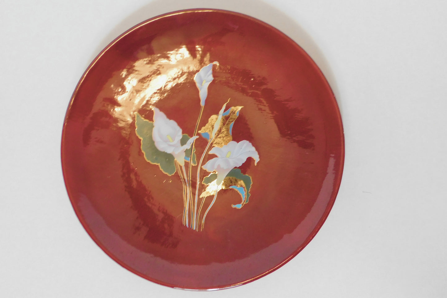 California Crafts Asian Inspired Floral Plate