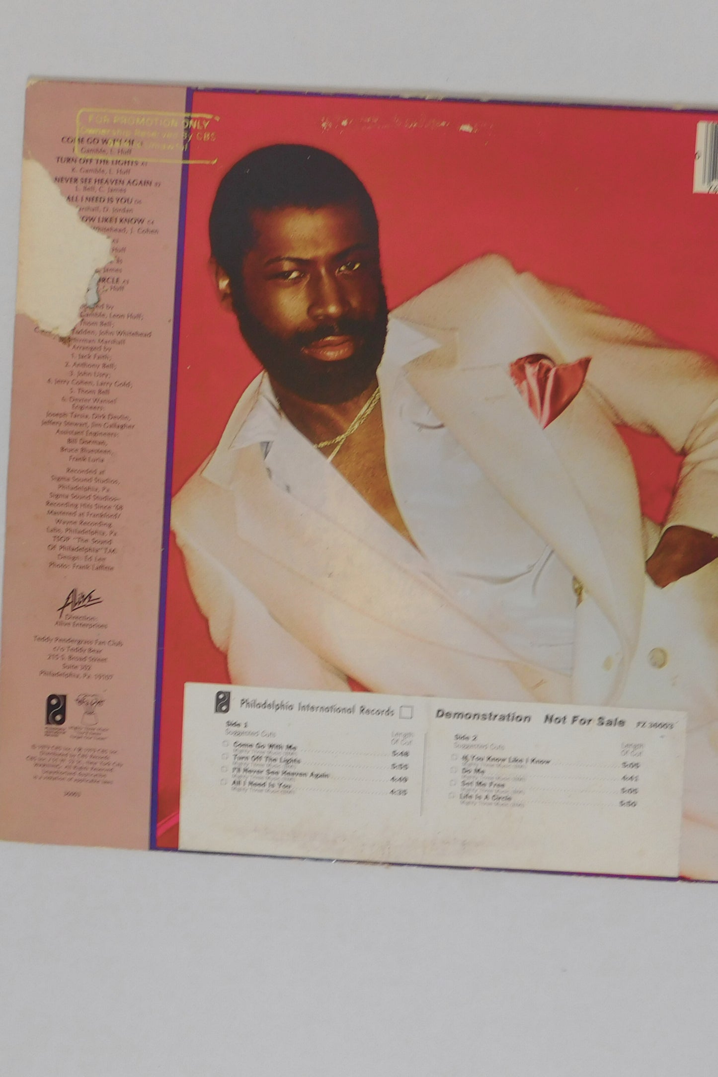 Teddy Pendergrass "Teddy" Vinyl LP