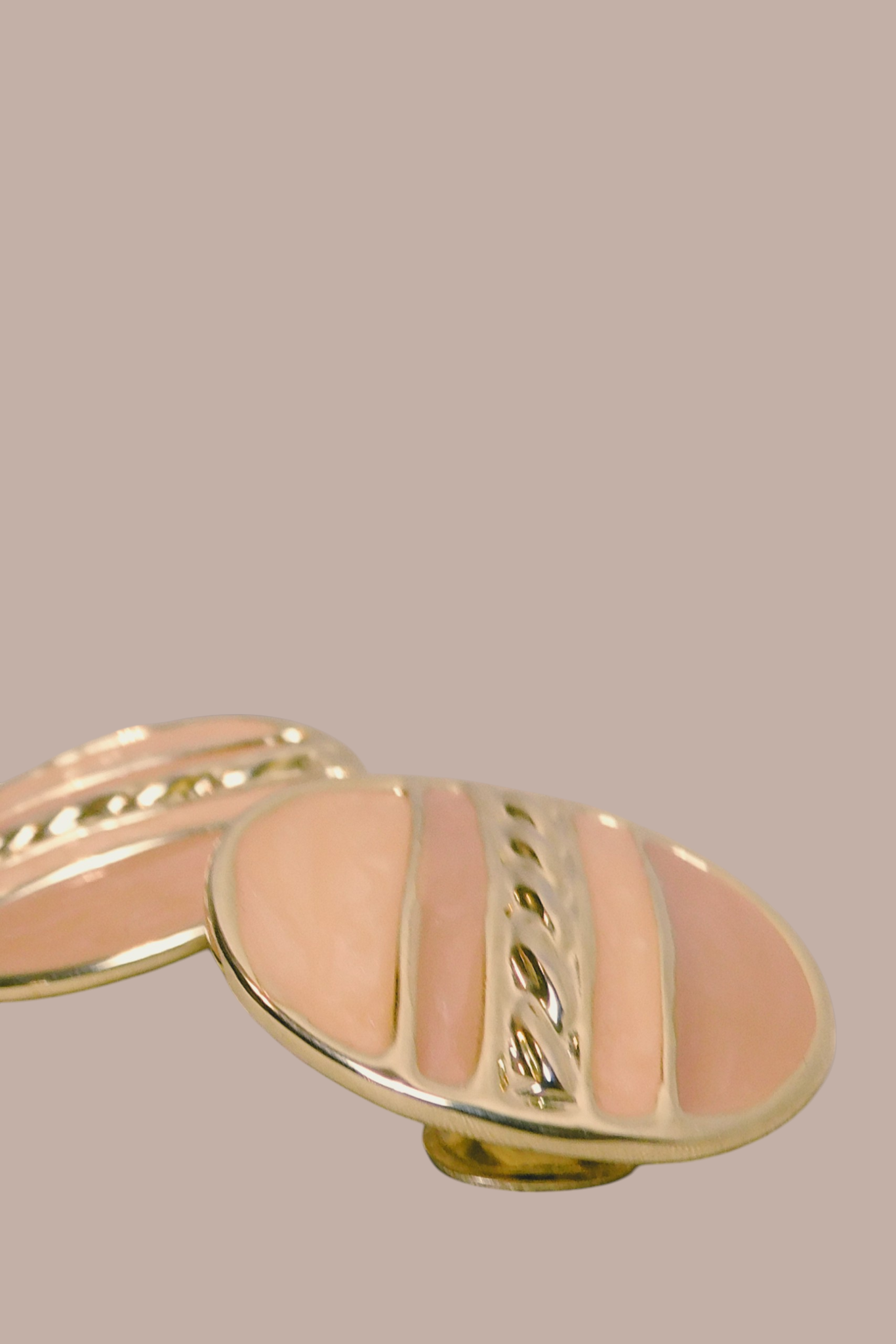 80s Orange and Gold Statement Clip-on Earrings