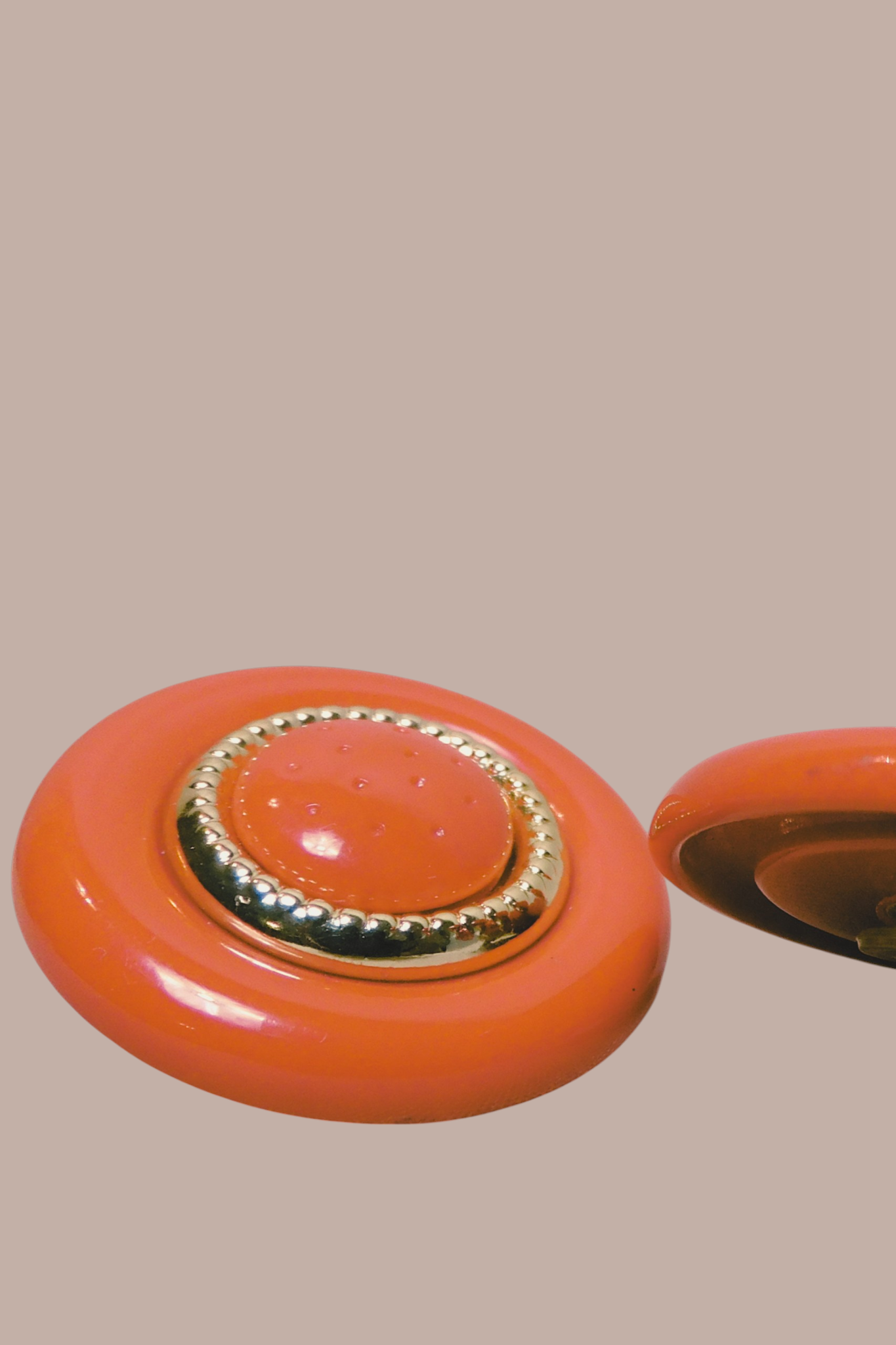 80s Red and Gold Statement Earrings