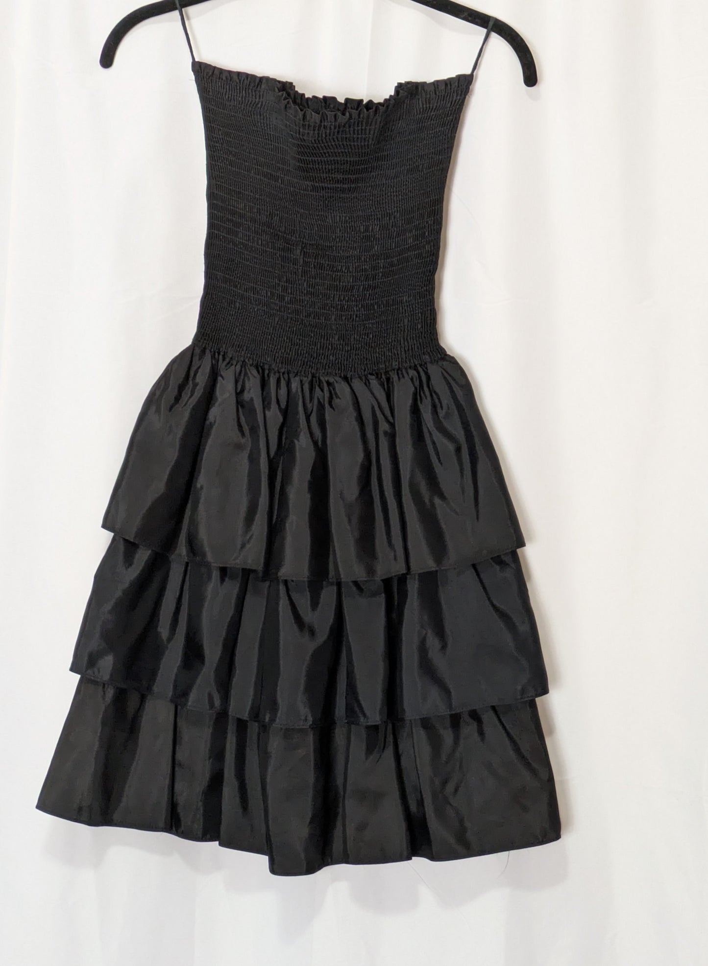 Girls Just Wanna Have Fun Tiered Skirt Strapless Dress