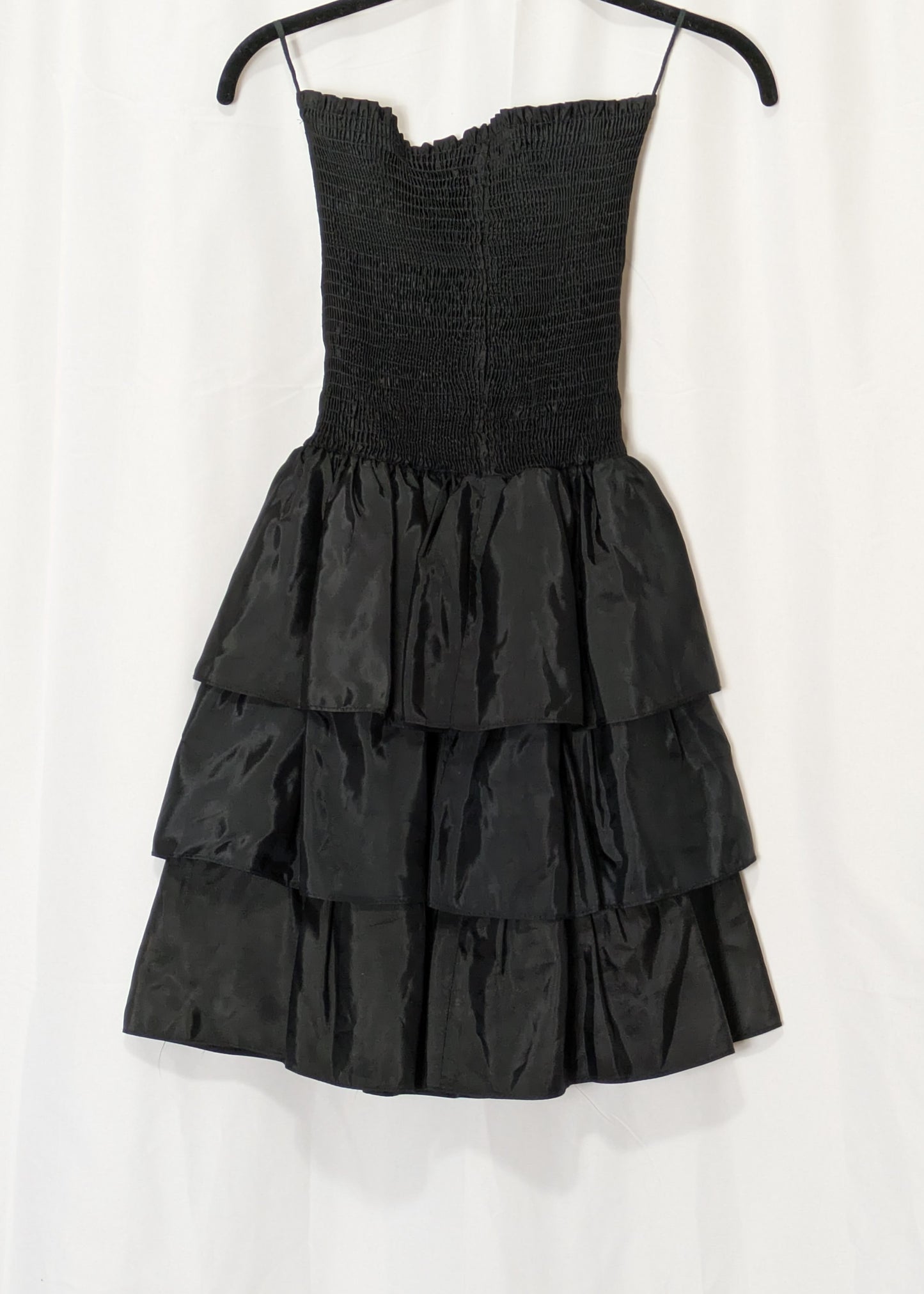 Girls Just Wanna Have Fun Tiered Skirt Strapless Dress