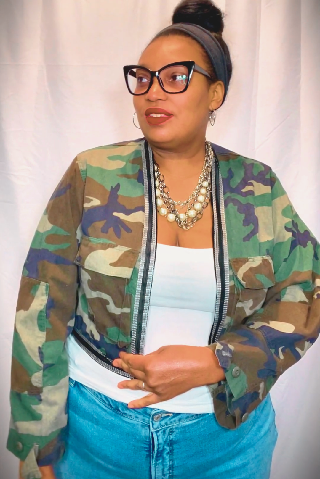 SOLDIER OF FORCE x B'Ok Media Life Thread On This Cropped Camo Jacket