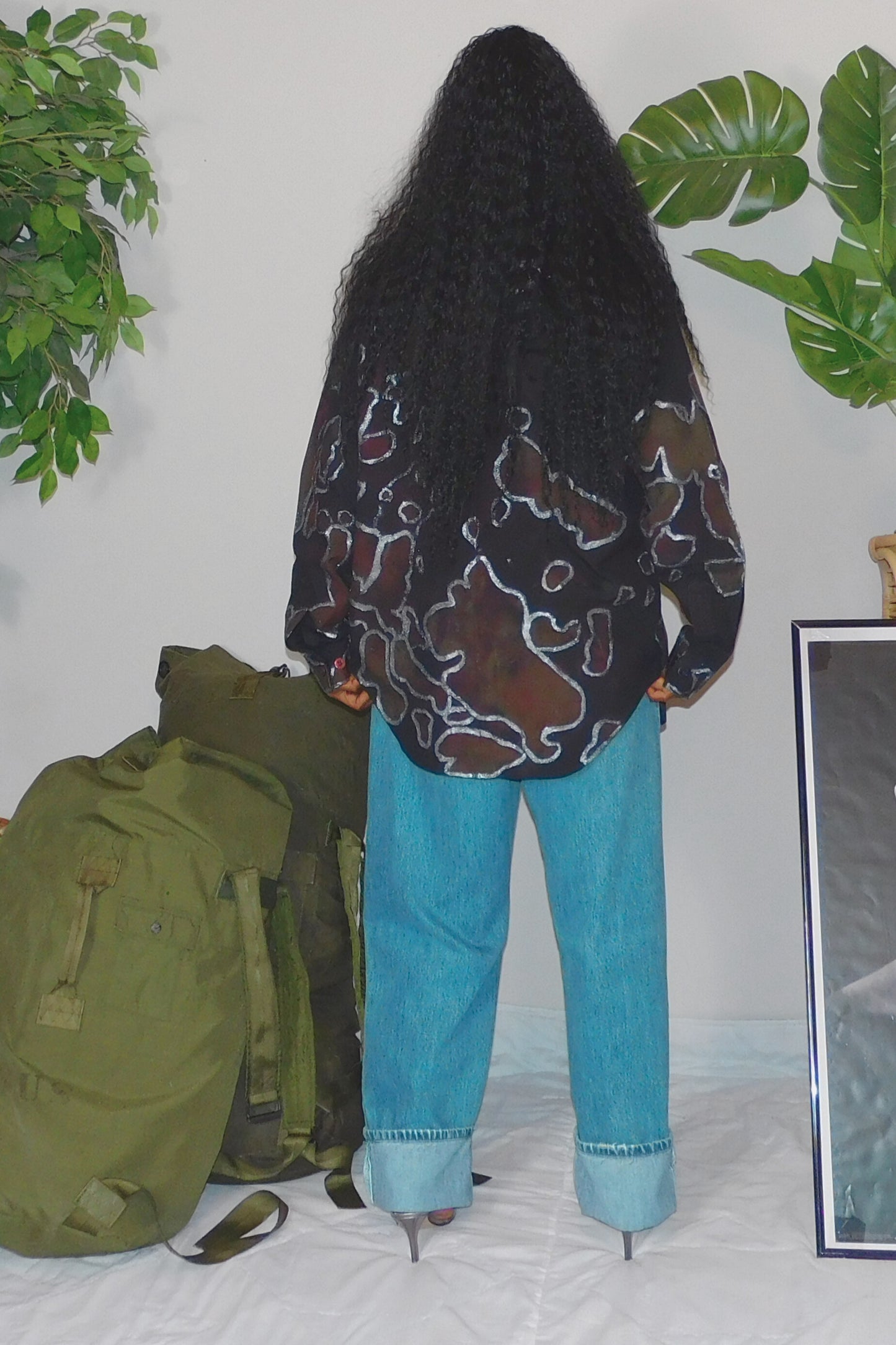 SOLDIER OF FORCE My Camo Shining! Button Up Top