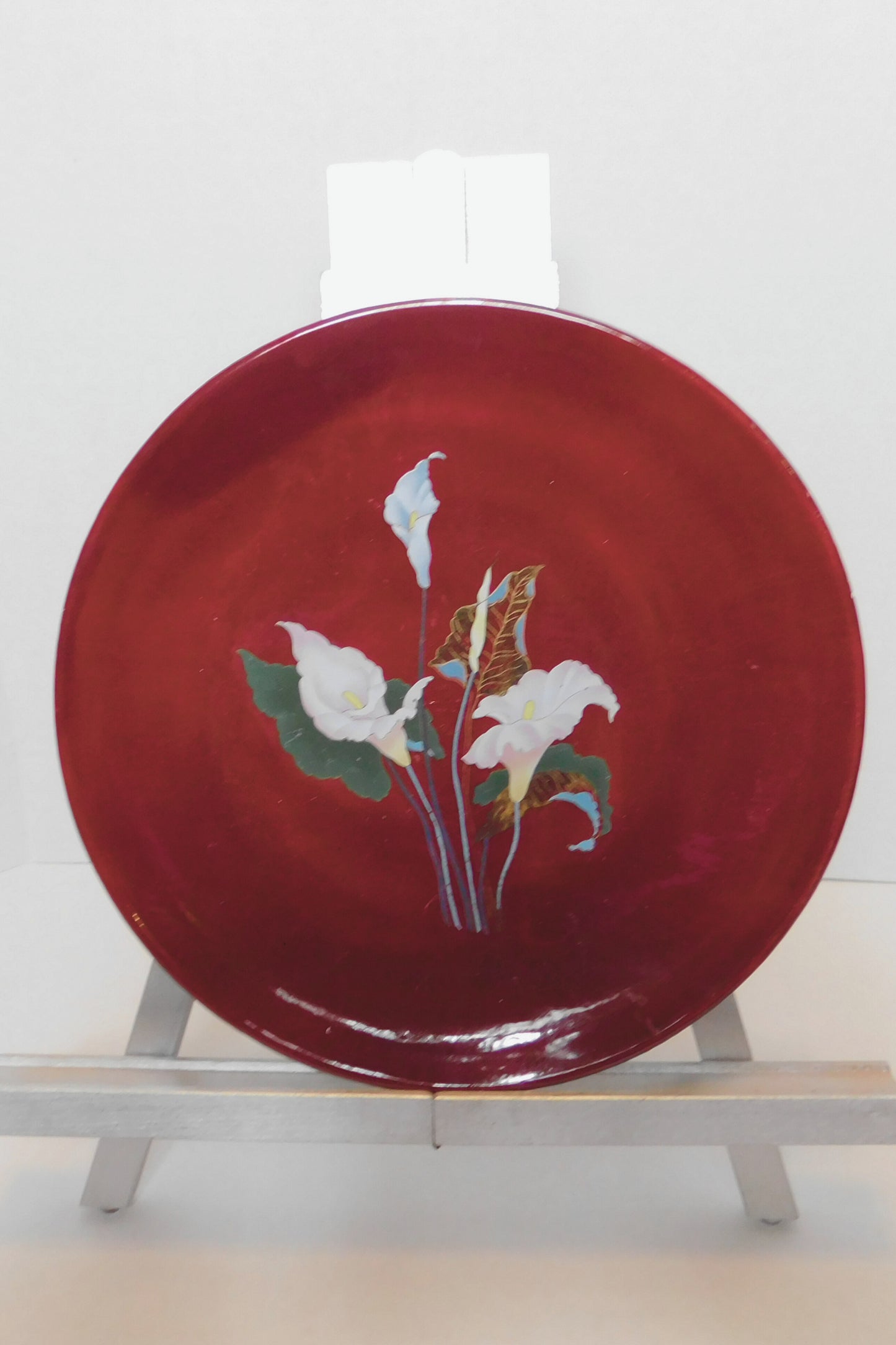 California Crafts Asian Inspired Floral Plate