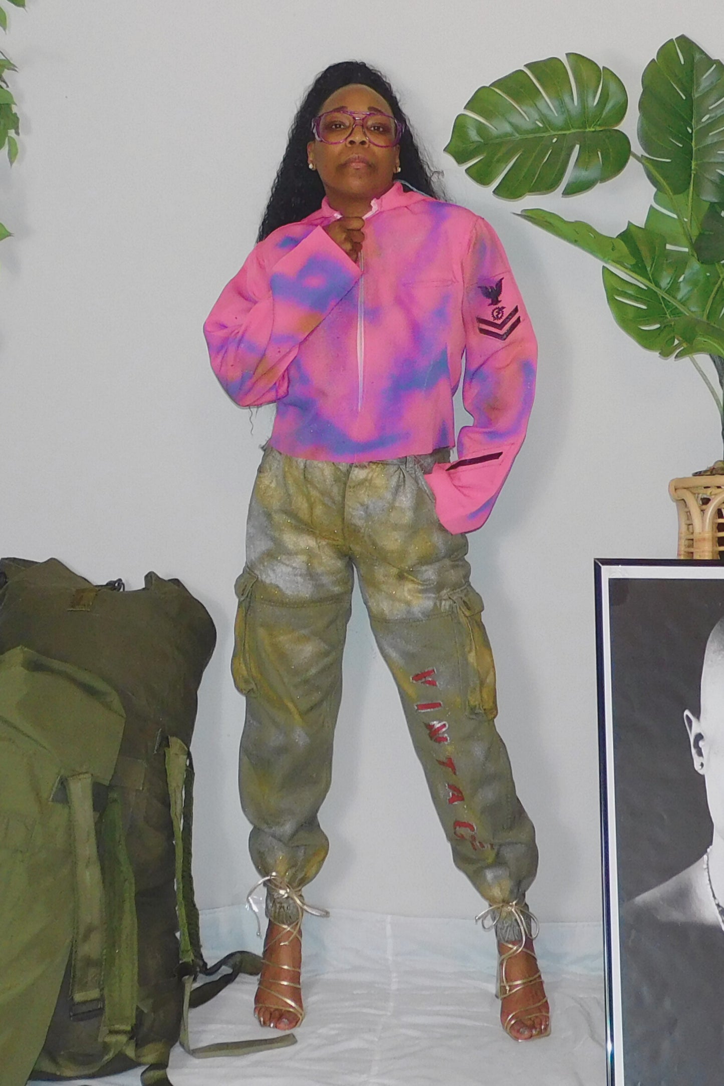 SOLDIER OF FORCE We Ready! Metallic Cargo Pant