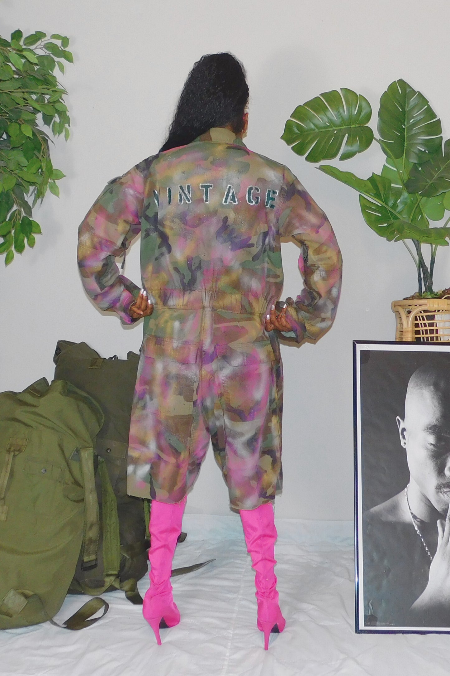 SOLDIER OF FORCE Camo But Make It Fashion! Long Sleeve Romper