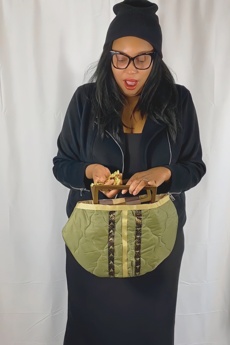 SOLDIER OF FORCE x B'OK Media Life Grab It Quilted Bag