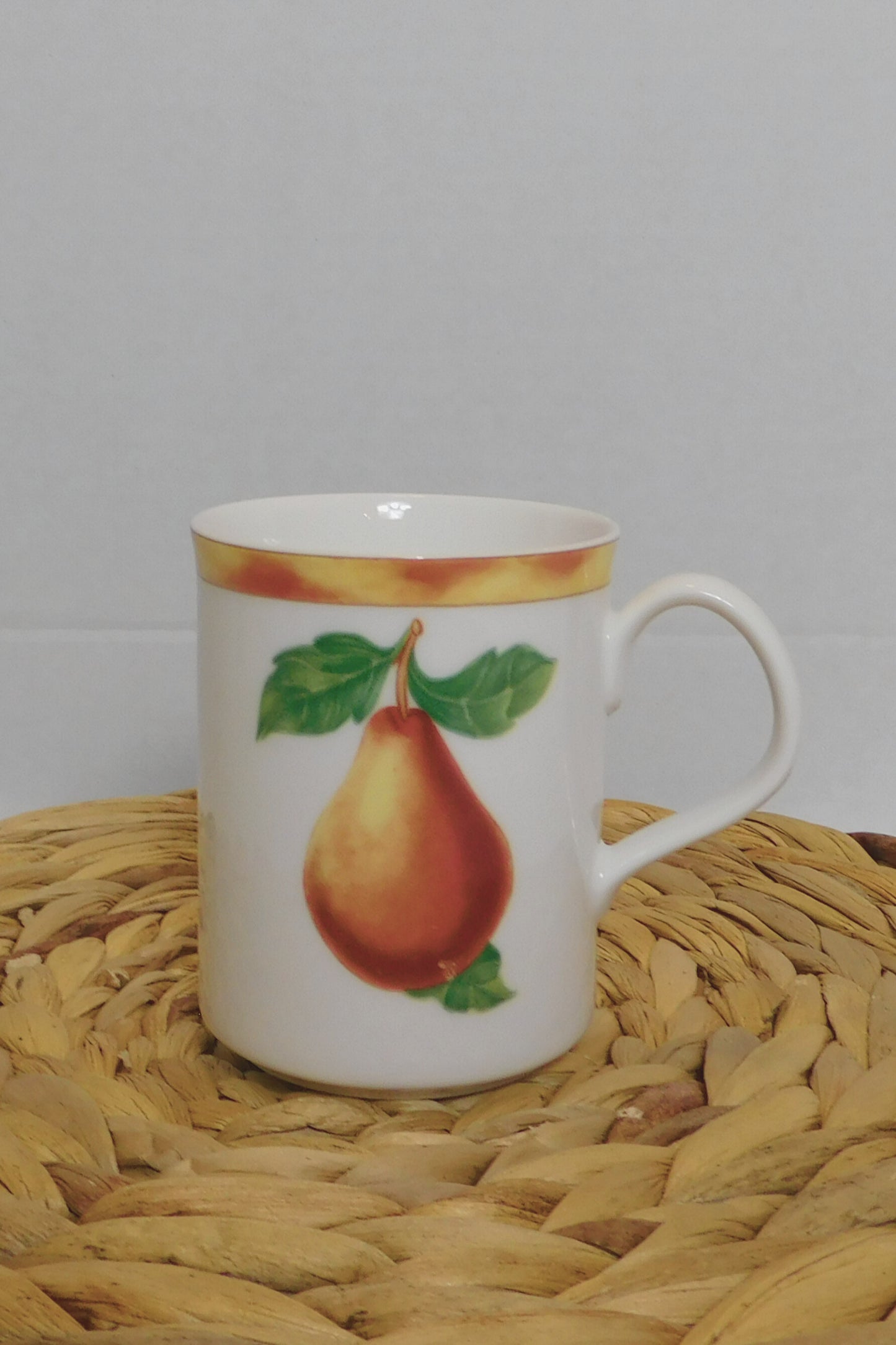 Noritake Epoch Collection Pear Porcelain Coffee Mug Set of 4