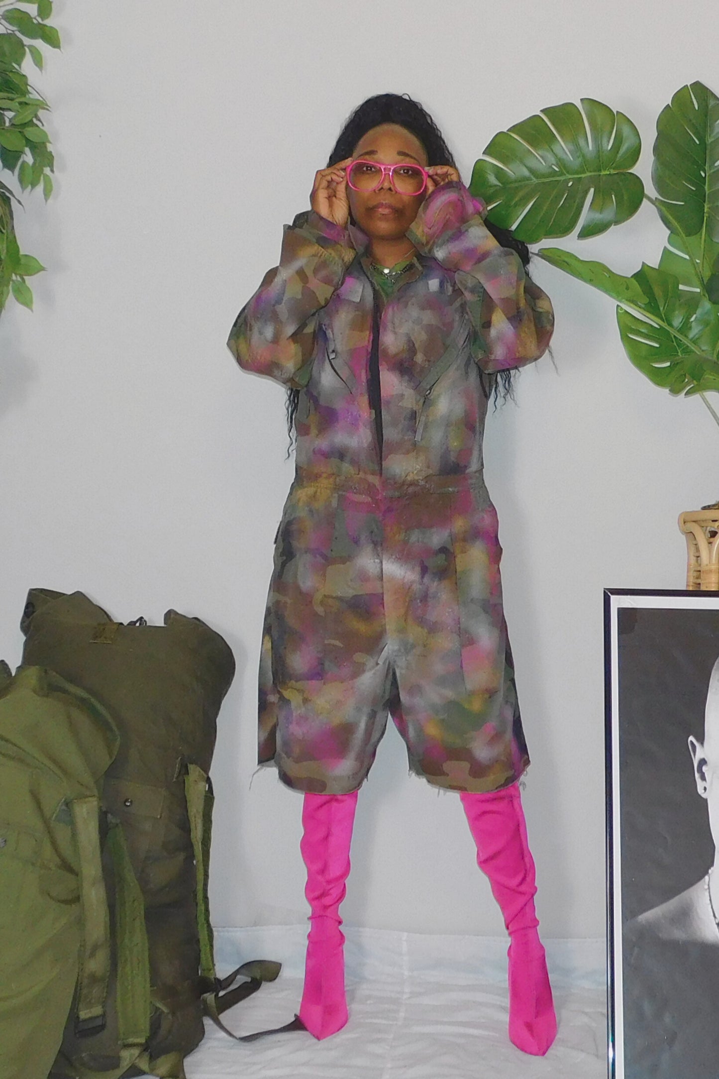 SOLDIER OF FORCE Camo But Make It Fashion! Long Sleeve Romper