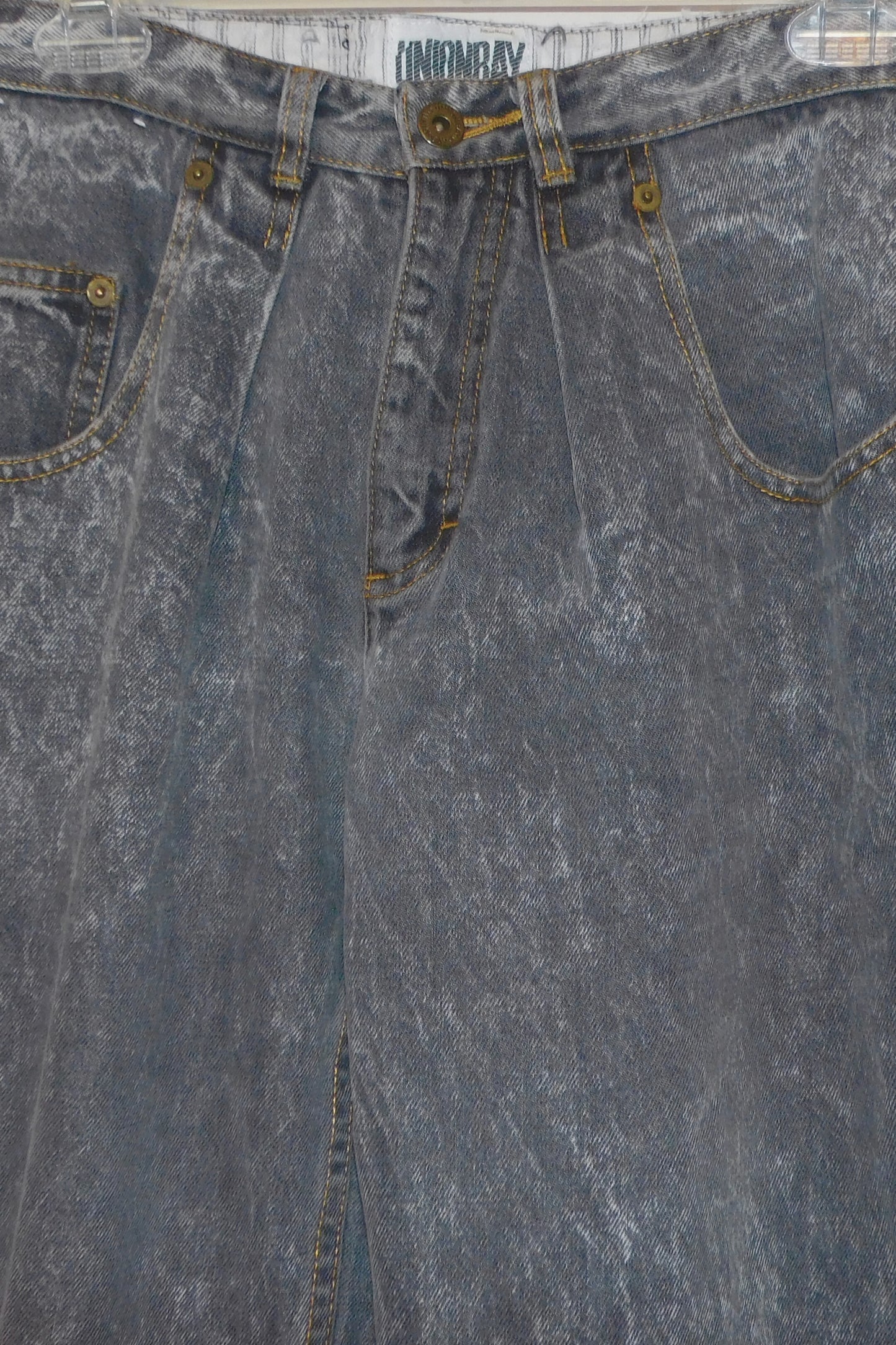 Covered In Coal Union Bay Acid Wash Jeans
