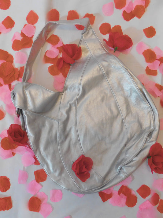 Disco Bohemian Silver Hobo Bag