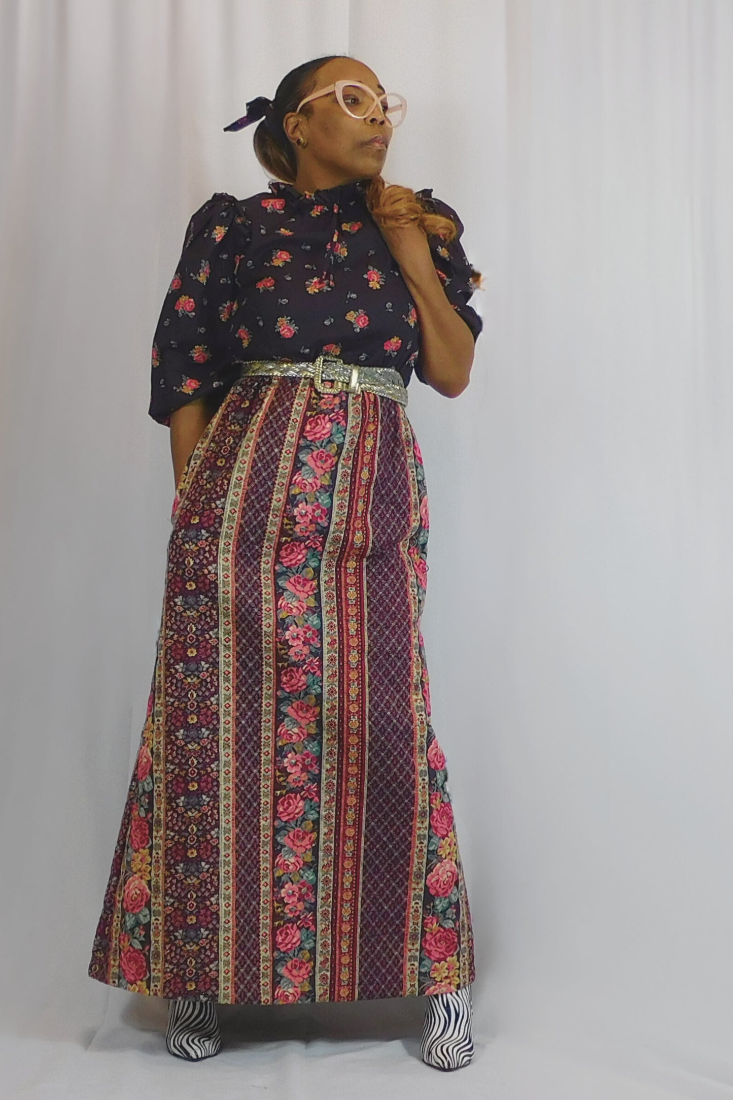 Cozy In Florals! Tam Bezduda for Baradeco Floral Maxi Dress