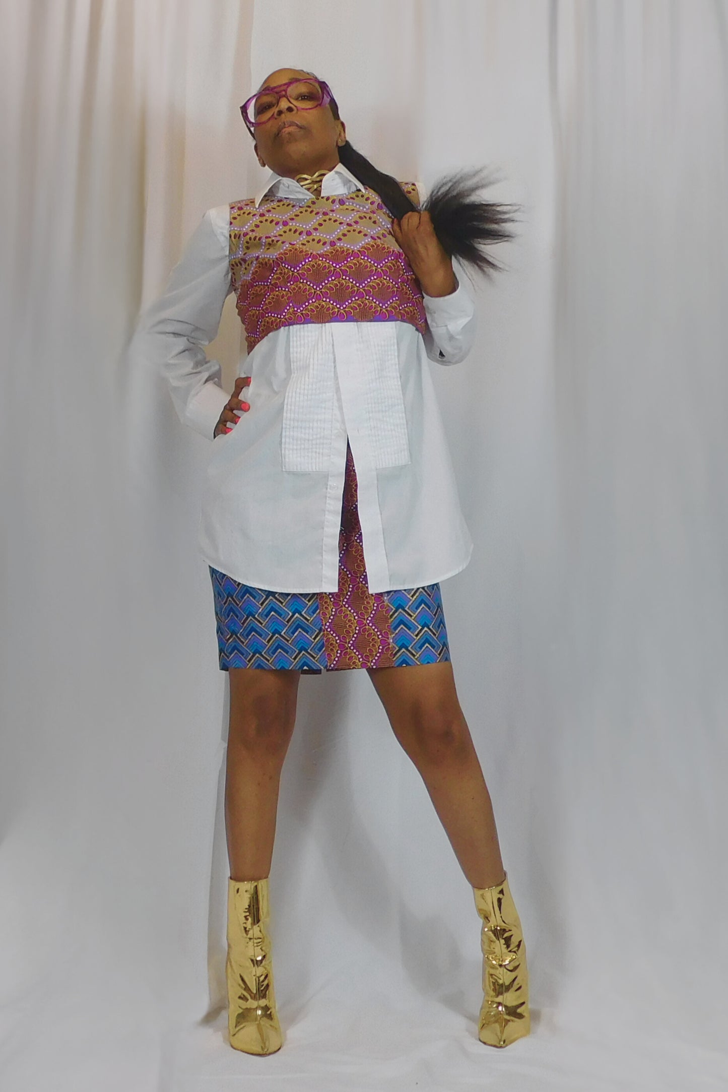 I Am A Queen African Print Skirt Set