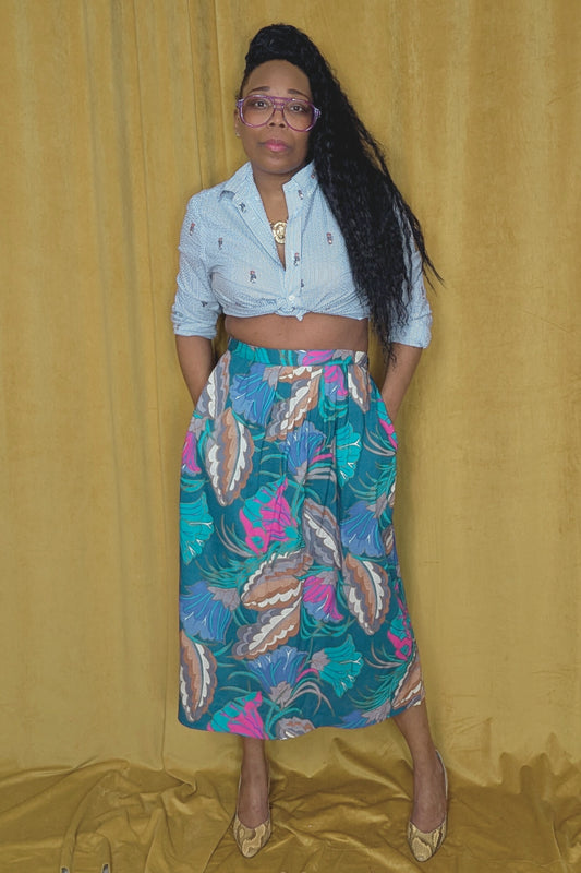 My Grandma's Couch Bonworth Floral Midi Skirt