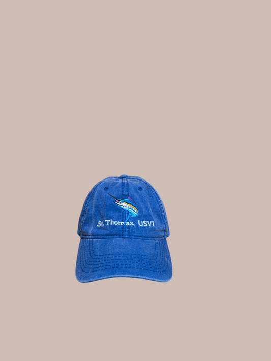 Blue Washed-Cotton St. Thomas, USVI Baseball Hat