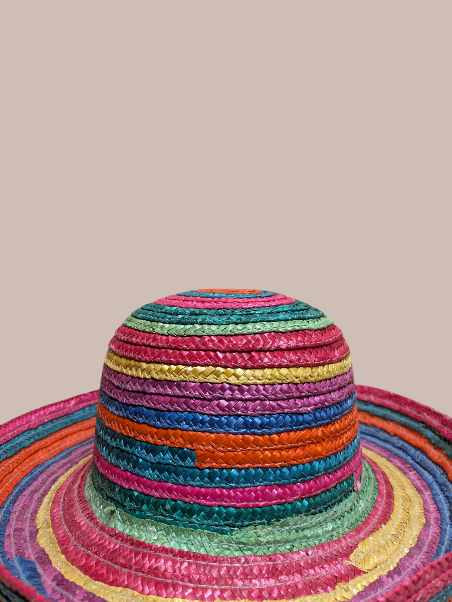 Rainbow Colorful Straw Hat