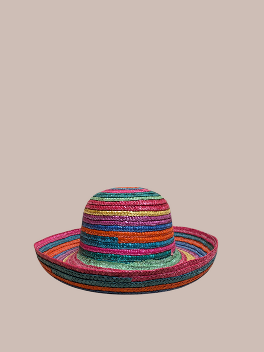 Rainbow Colorful Straw Hat