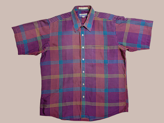 John Henry Full Cut Plaid Button-up Shirt