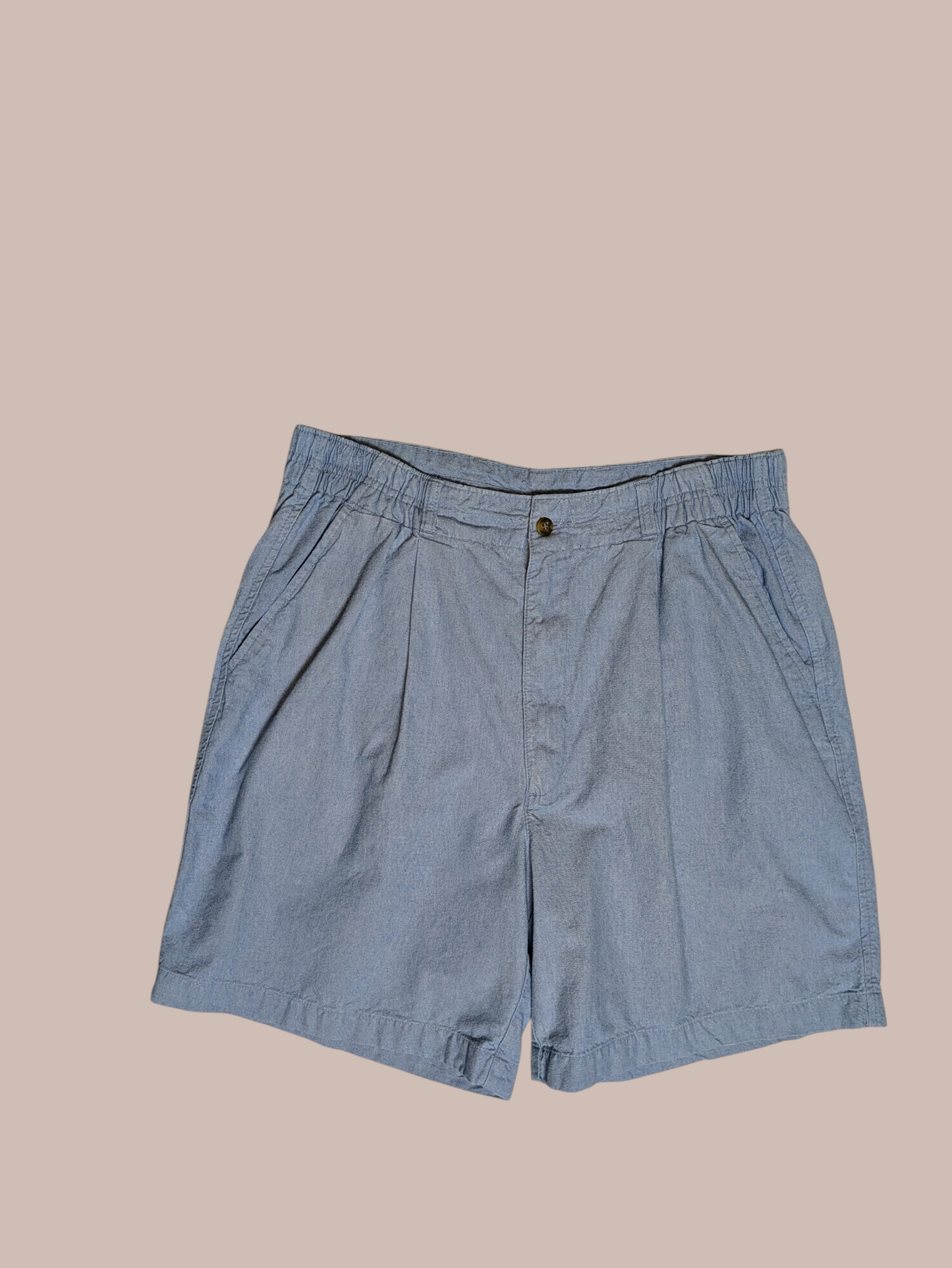 Flyers by Royal Palms Chambray Pleaded Front Shorts