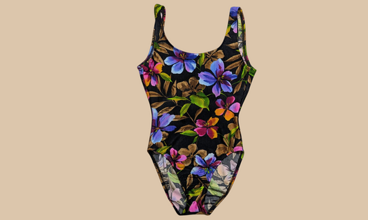 90s Catalina Floral One-piece Swimsuit