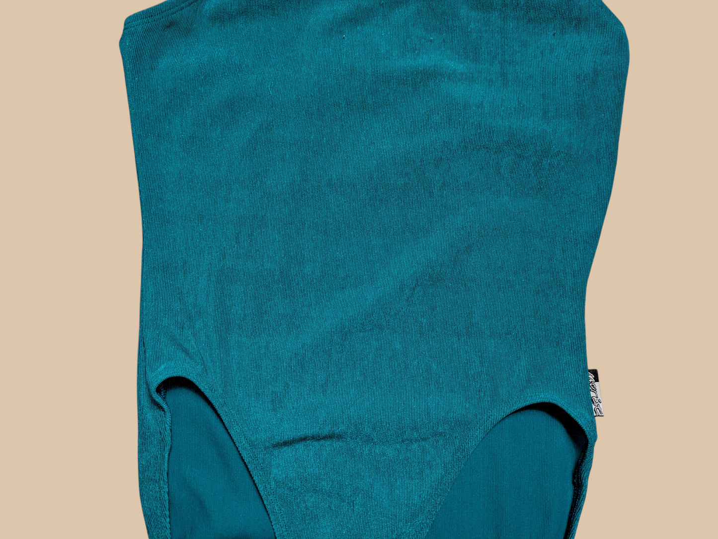 80s Jacques Moret Teal One-piece Swimsuit