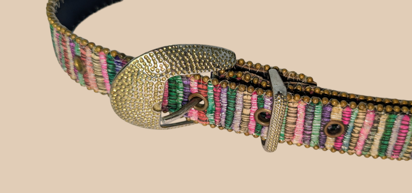 80s Elite Boho Tapestry Belt