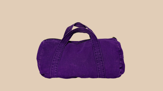 Vintage Purple Canvas Bag