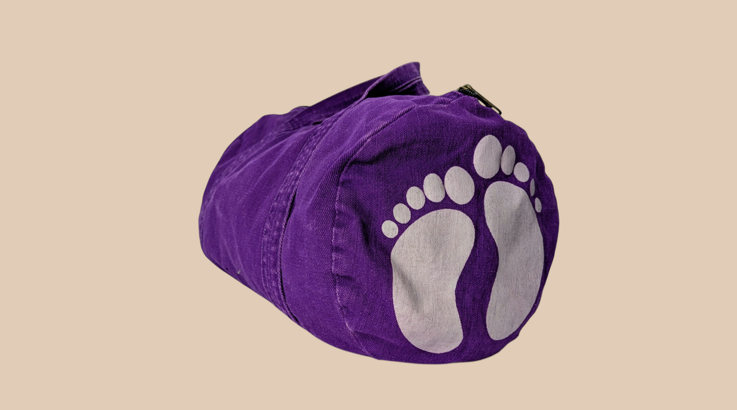 Vintage Purple Canvas Bag