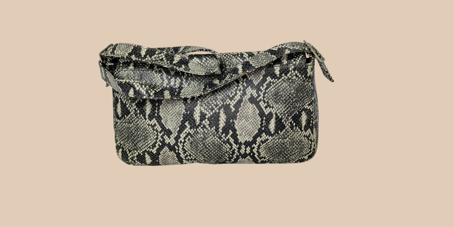 80s High Fashion Fendi Inspired Shoulder Bag