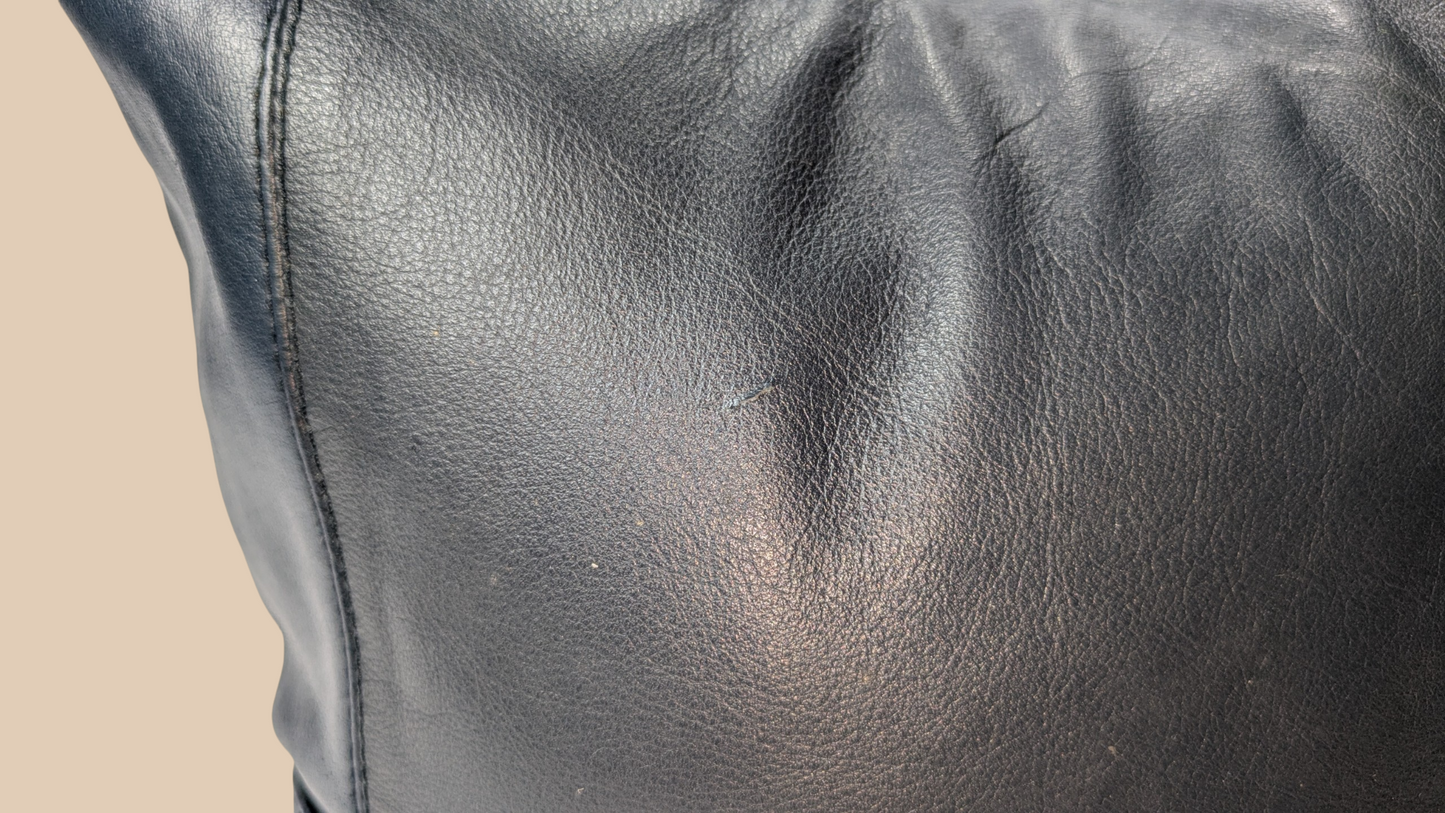 90s Saddle River Navy Leather Hobo Bag