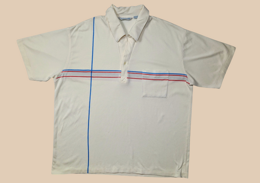 80s Royale-Air Cream Polo Shirt