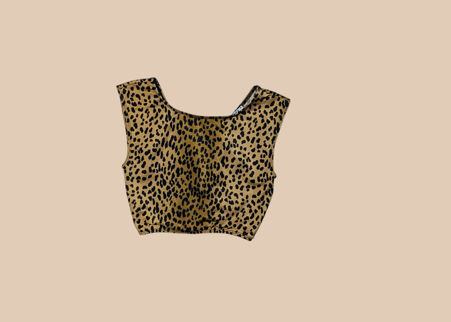 80s Parklane Leopard Print Crop Top and leggings Set