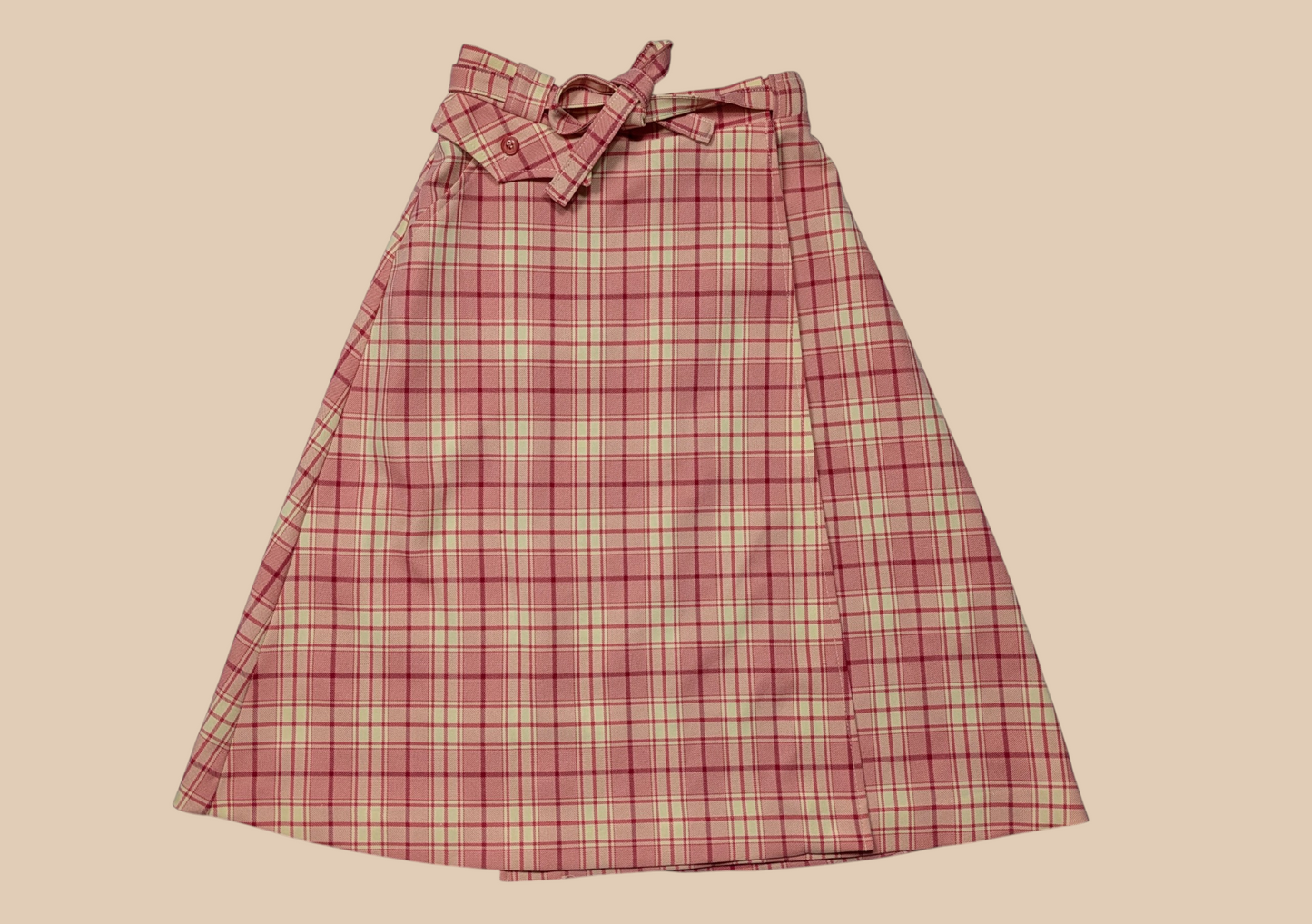70s Pink Plaid Leisure 3 Piece Set