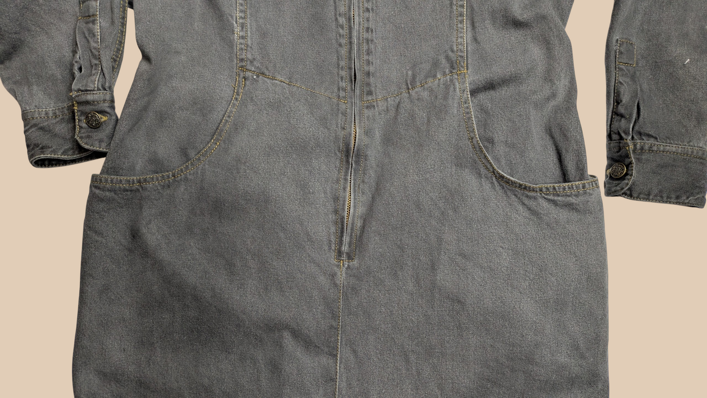 80s Alain Toussaint Denim Dress